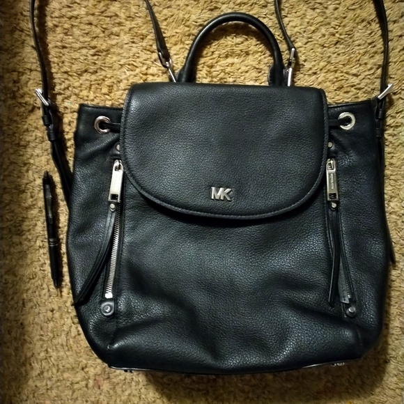 Michael Kors Black Leather Bookbag main image 2